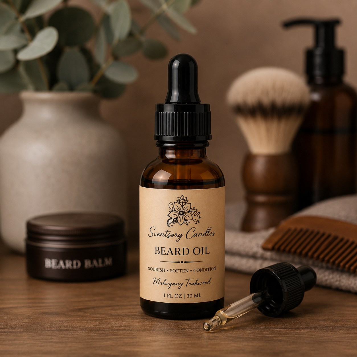 Mahogany Teakwood Beard Oil