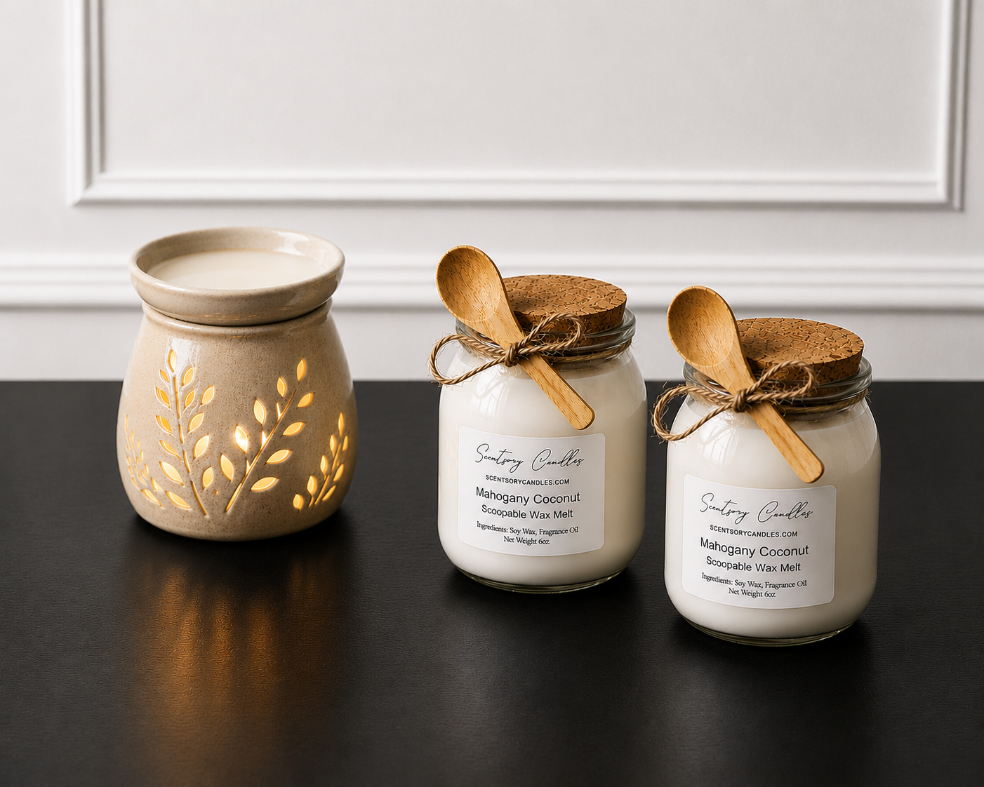 Mahogany Coconut Scoopable Wax Melts