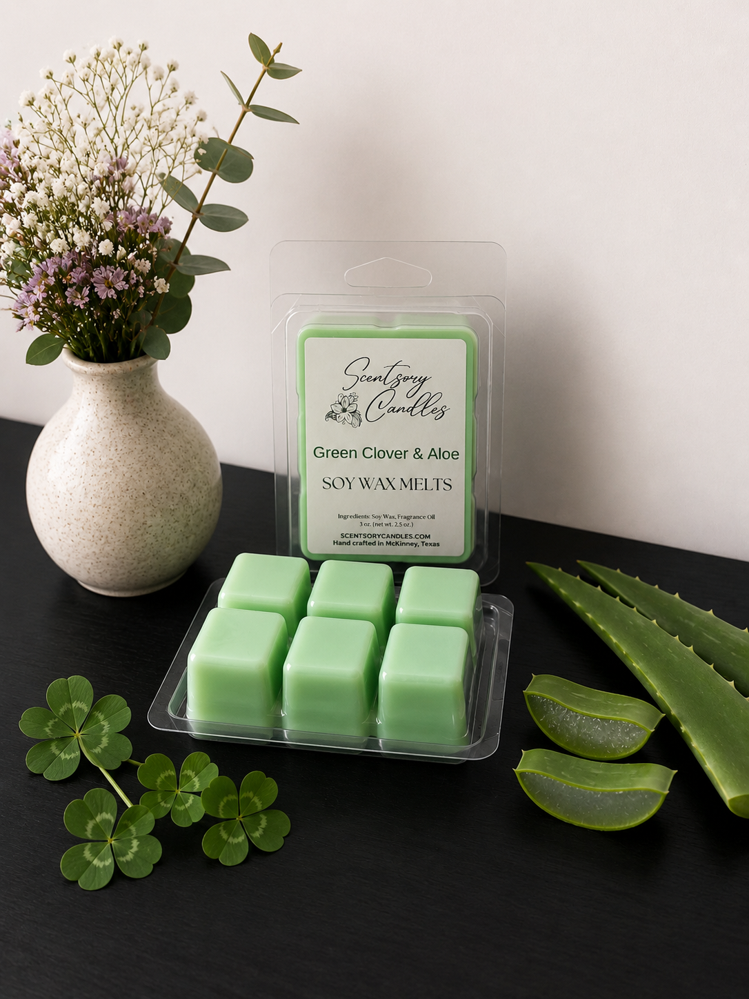Green Clover and Aloe Wax Melt