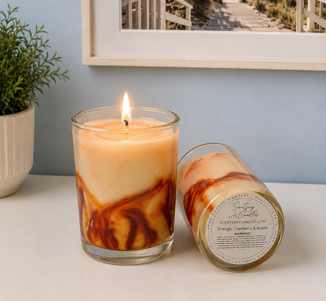 Orange Cranberry Apple Candle