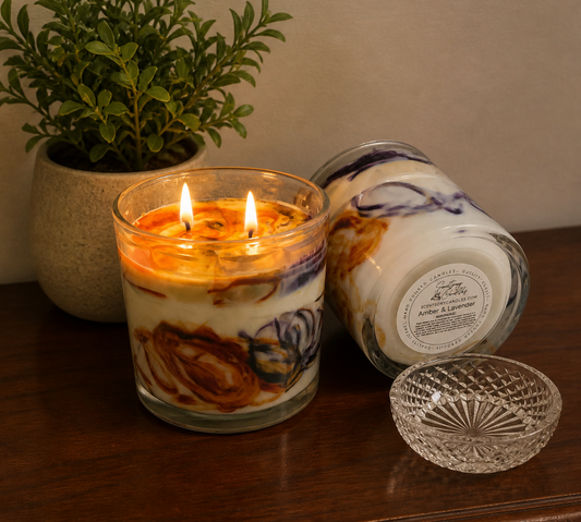 Amber and Lavender Candle