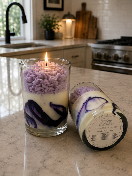 Blueberry Cobbler Dessert Candle