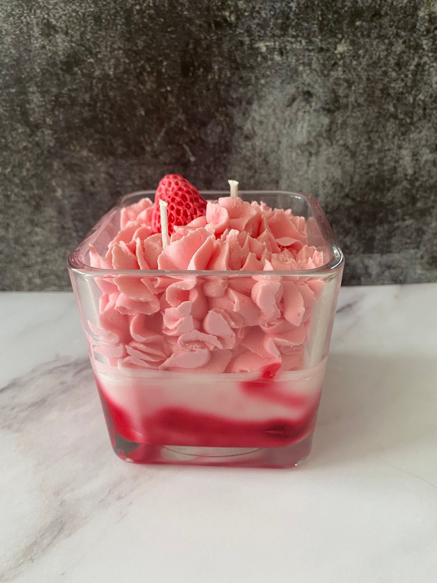 Strawberry Cake Candle