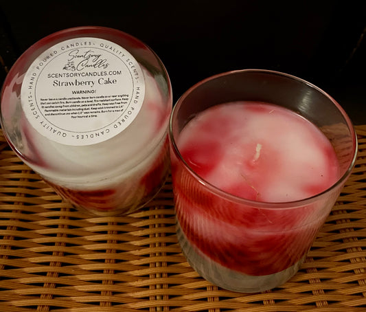 Strawberry Cake Candle