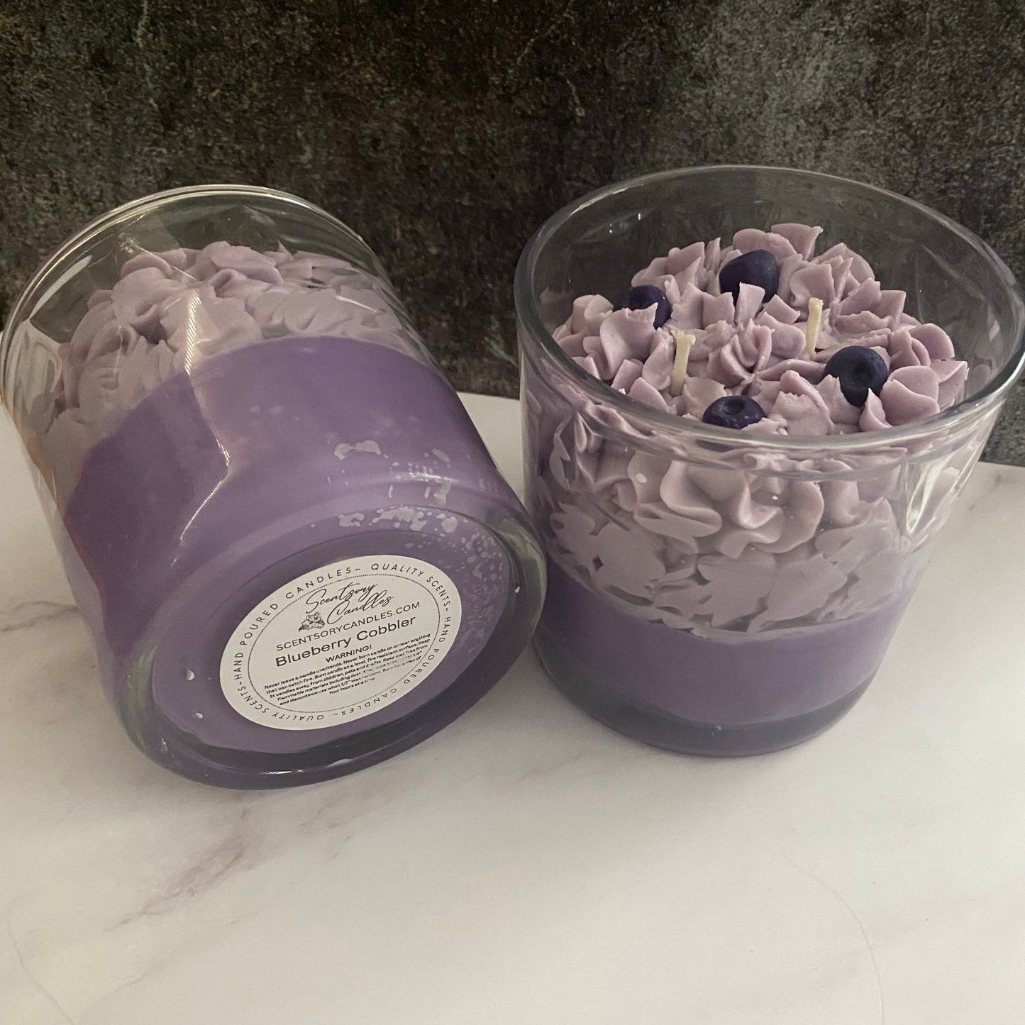 Blueberry Cobbler Dessert Candle