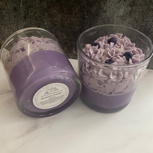 Blueberry Cobbler Dessert Candle