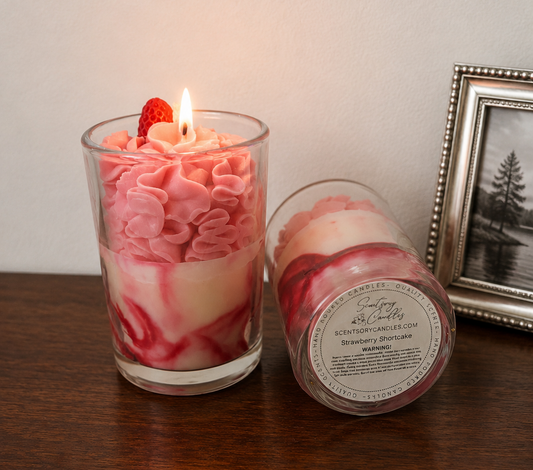 Strawberry Cake Candle